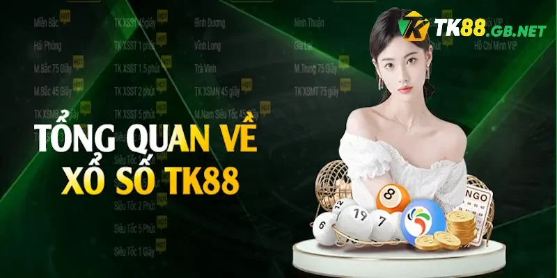 Giao diện của xổ số TK88 được thiết kế hiện đại